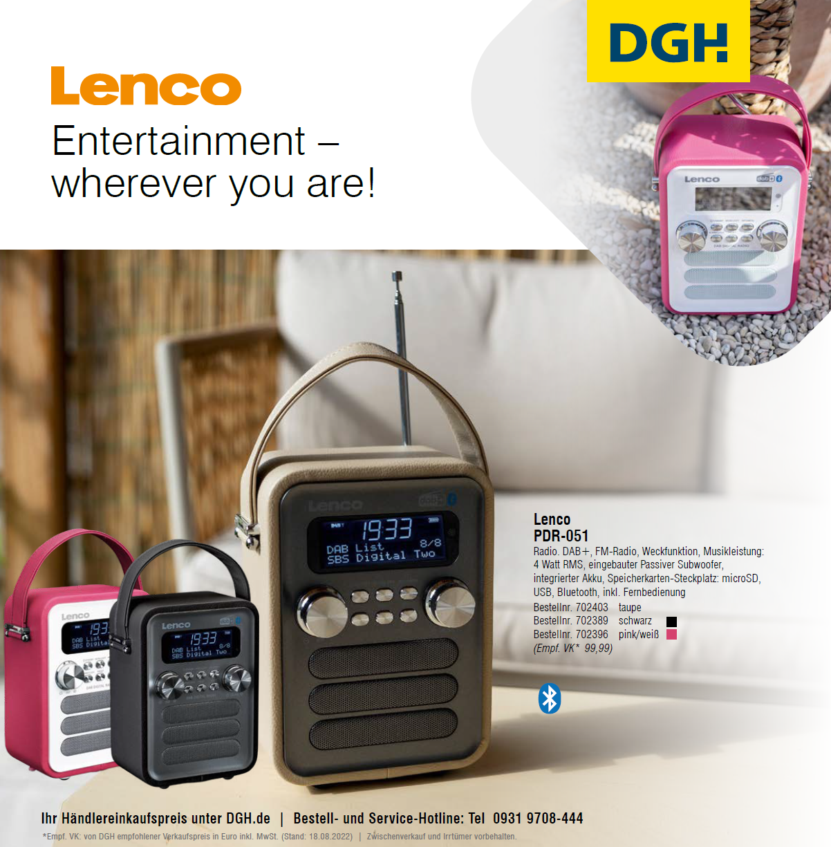 Lenco Entertainment – wherever you are!